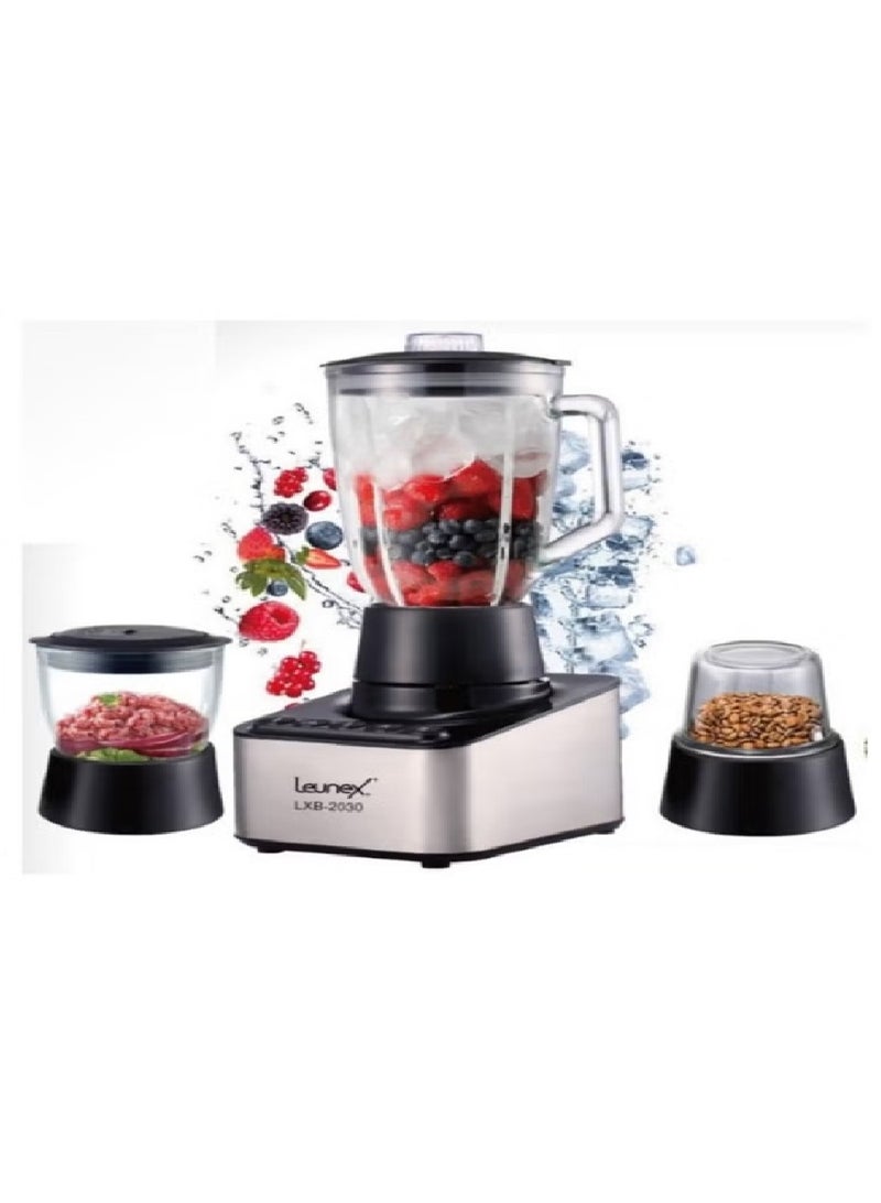 LEUNEX 3-in-1 Glass Blender New Design 400W LXB-2030 Best