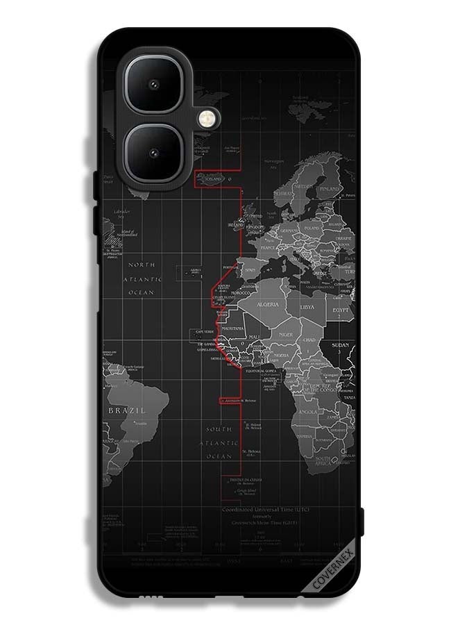 Covernex Infinix Smart 10 Protective Case Cover World Map