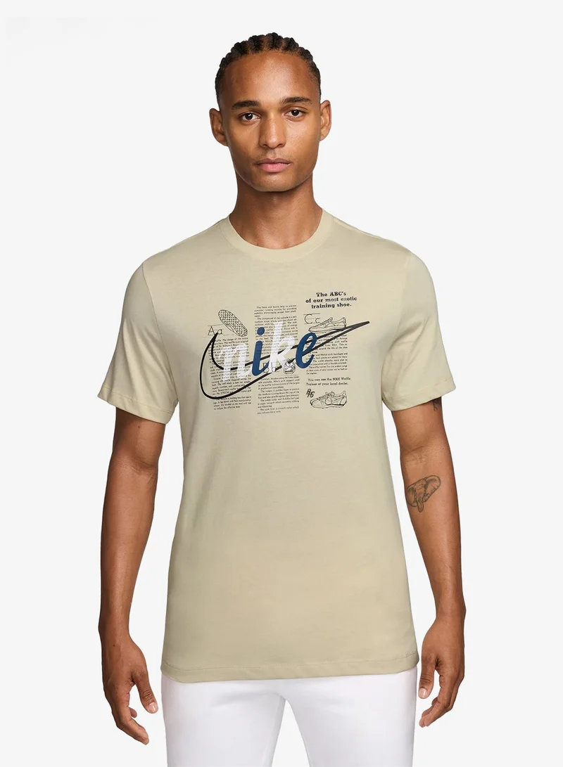 Nike LT KHAKI Nsw Standard Celebrate Brand T-Shirt for Men | Best Price UAE