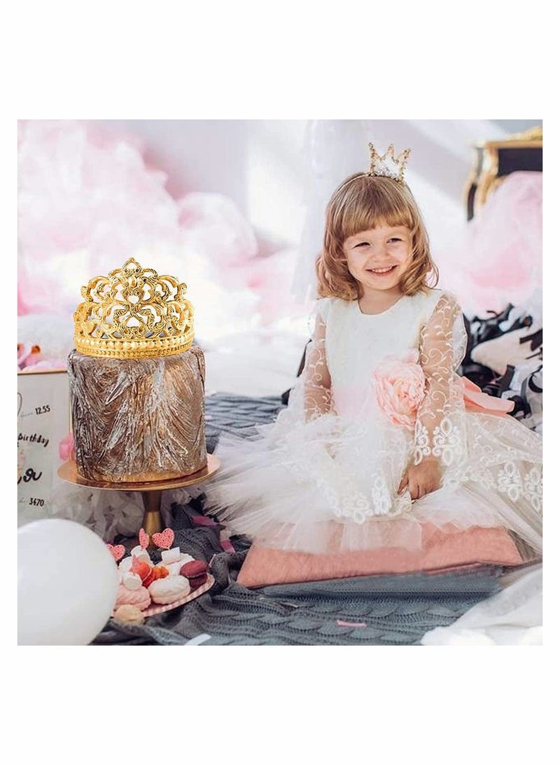 Excefore قوالب كعكة التاج من السليكون، قالب سكر حرفي بتصميم باروك لتزيين الكب كيك وحلويات الشوكولاتة والمخبوزات والمجوهرات والطين - Image 3