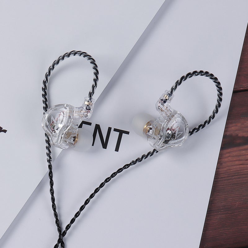 In-Ear Monitor Headphones White 10mm Dual Magnet Dynamic Driver Superior Sound Quality - Noise Isolation Monitor Headphones Wired for Singers, Musicians, Audio Engineers and Frequent Travelers - Image 4