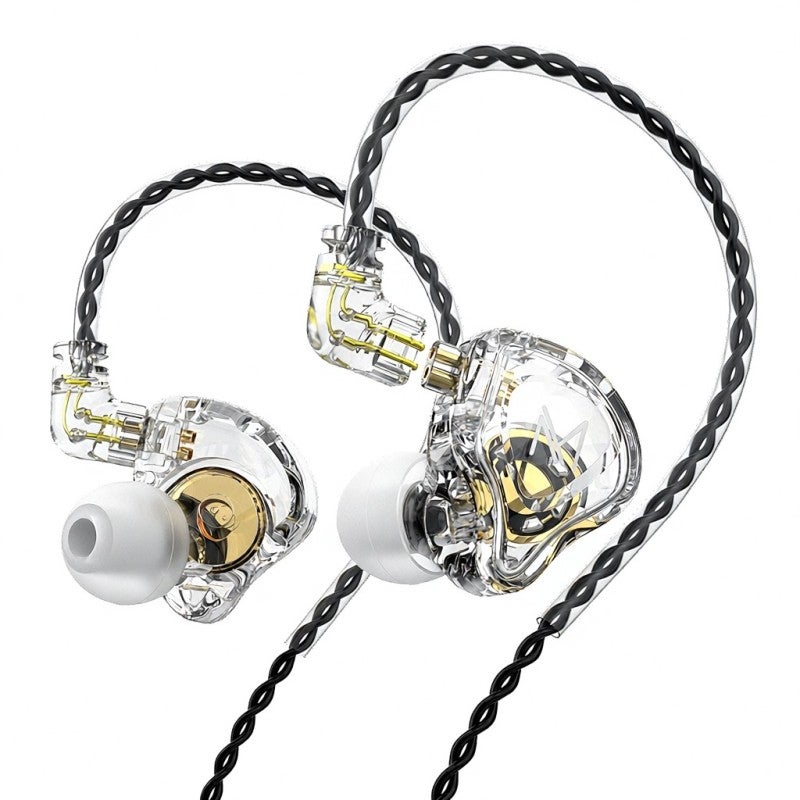 In-Ear Monitor Headphones White 10mm Dual Magnet Dynamic Driver Superior Sound Quality - Noise Isolation Monitor Headphones Wired for Singers, Musicians, Audio Engineers and Frequent Travelers - Image 1