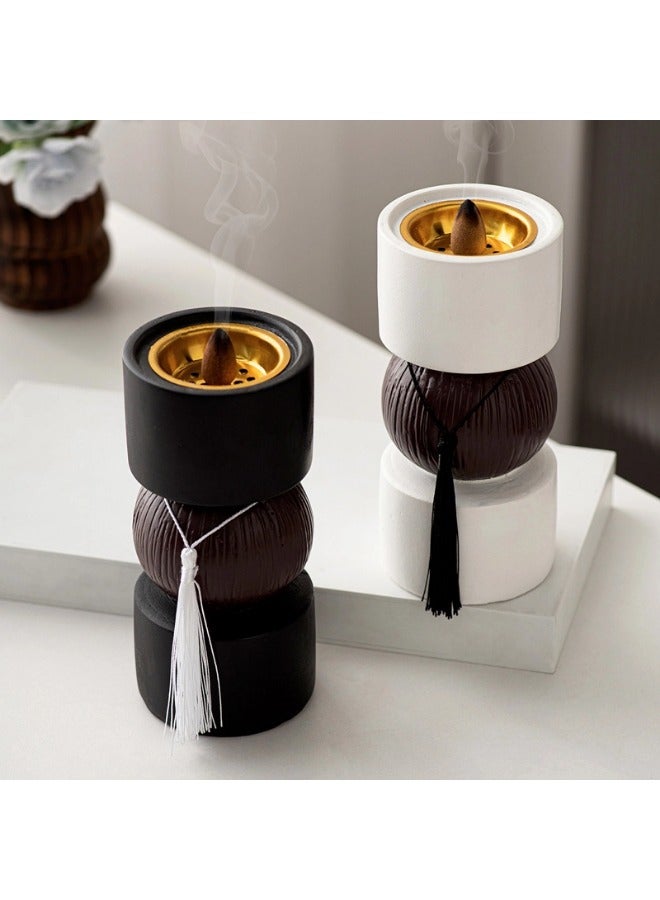 شيبشيب حامل بخور راتينج، حامل بخور، مقاس 7.8x7.8x16.8 سم - Image 5