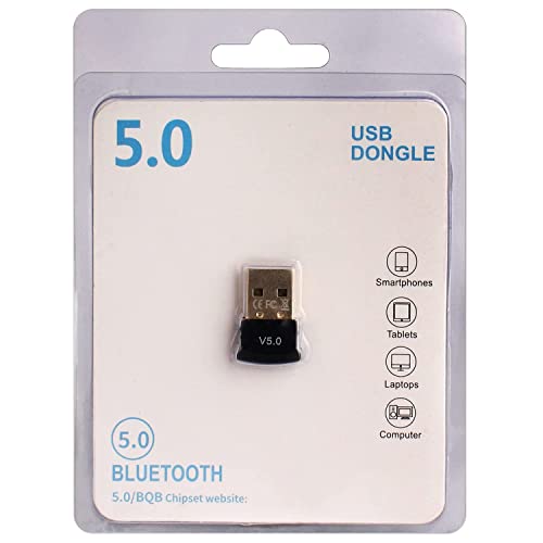 Swiztek USB Bluetooth Adapter for PC, 5.0 Bluetooth Dongle Receiver Supports Windows 10/8.1/7 for Desktop, Laptop, Mouse, Keyboard, Printers, Headsets, Speakers, PS4/ Xbox Controllers - Image 2