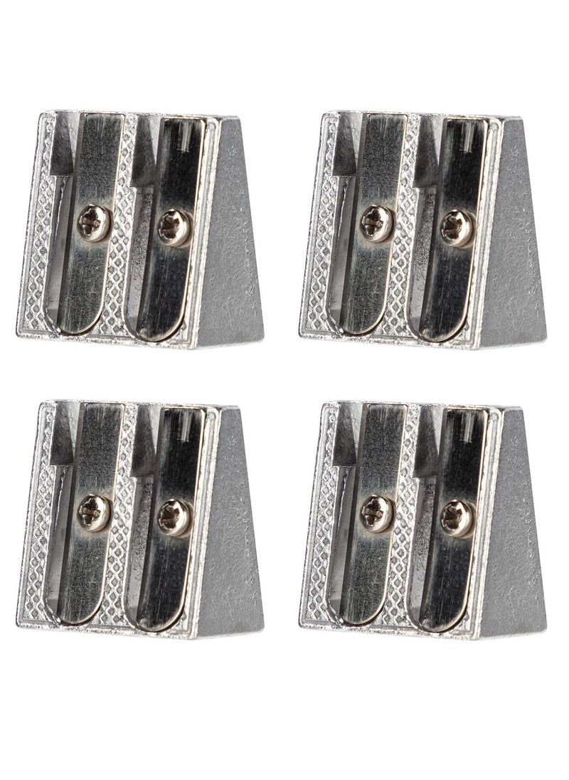 Deli 4-Piece Double Hole Metal Sharpener  - Image 1