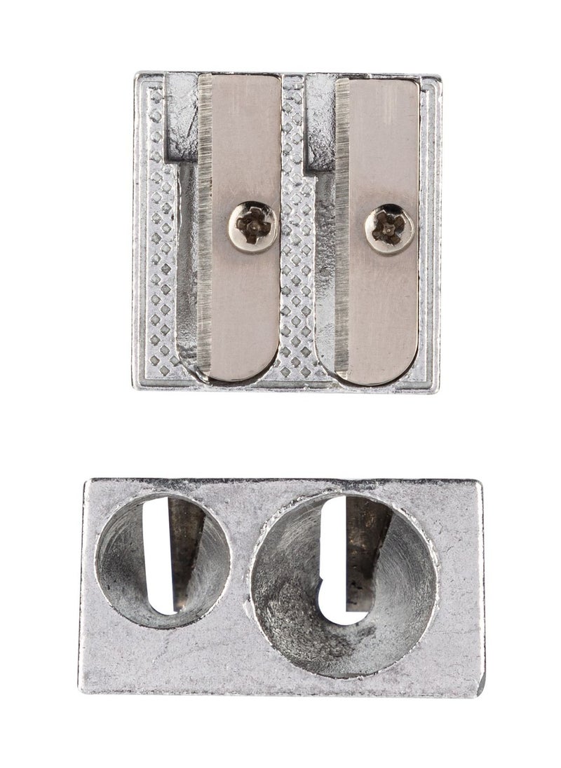 Deli 4-Piece Double Hole Metal Sharpener  - Image 2