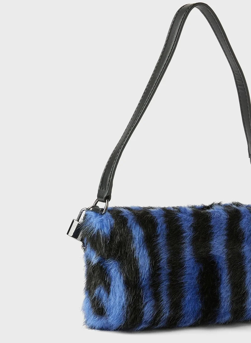 GUESS Katey Luxe Mini Shoulder Bag Zebra