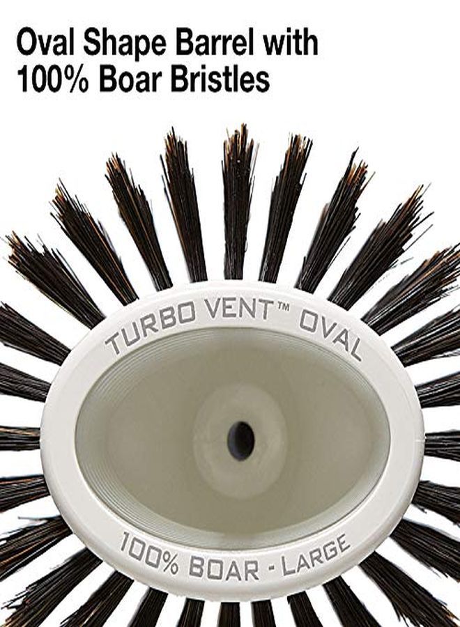 Olivia Garden Ceramic + Ion Turbo Vent Boar Hair Brush, Oval - Image 2