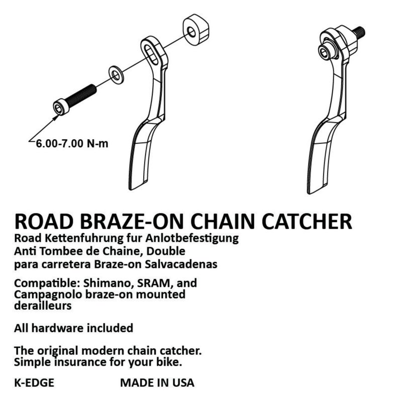 K-Edge Road Braze-On Chain Catcher  Black - Image 2