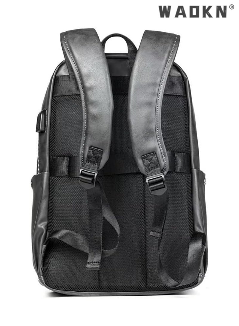 WAOKN Travel Laptop Backpack Anti Theft Water Resistant Backpacks School Computer Bookbag for Men Women College Students Fits 15.6 Inch Laptop - Image 4