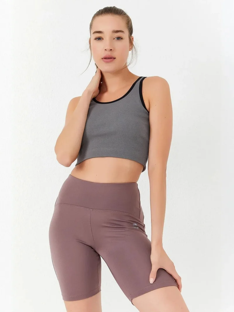تومي لايف TOMMY Ribbed Sleeveless Crop Top