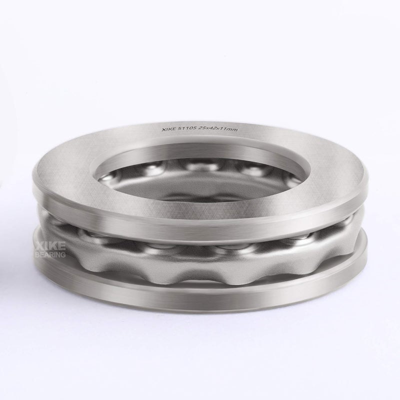Xike 2 Pack 51105 Bearings 25x42x11mm, High Speed and Chrome Steel Thrust Ball Bearings. - Image 4