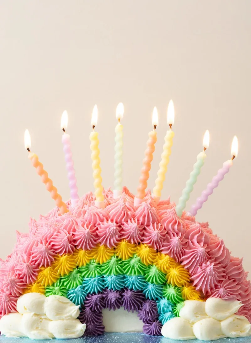 توكينج تيبلز Pastel Twirl Candle