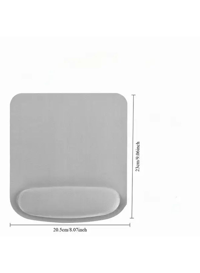 Ergonomic Mouse Pad With Gel Wrist Rest Black Anti Fouling Surface Comfort Support - Image 2