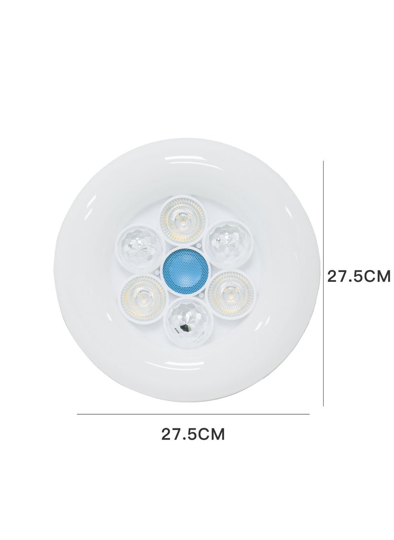 Sharpdo - RGB Disc Shooting Music Magic Ball Light with Remote Control 40W - Image 1