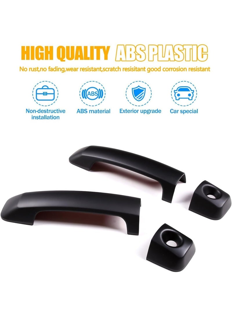 يوڠام غطاء مقبض باب متوافق مع تويوتا FJ كروزر 2007-2021، إكسسوارات السيارة، مجموعة مكونة من 4 قطع لمقابض الأبواب الخارجية - Image 4