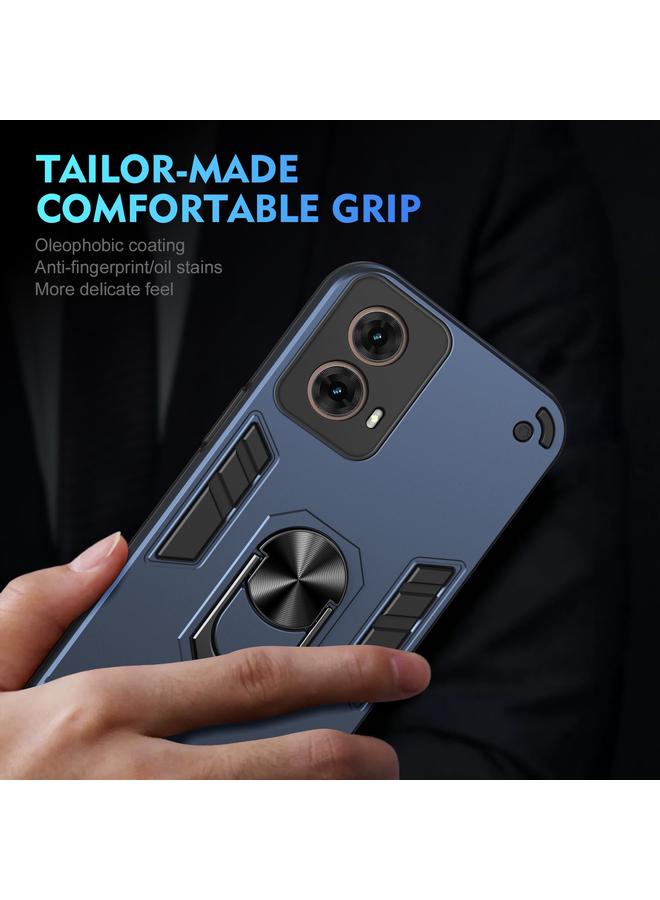 S-TOP Case For Motorola Moto G85 Shockproof Metal Ring Holder Phone Case - Image 5