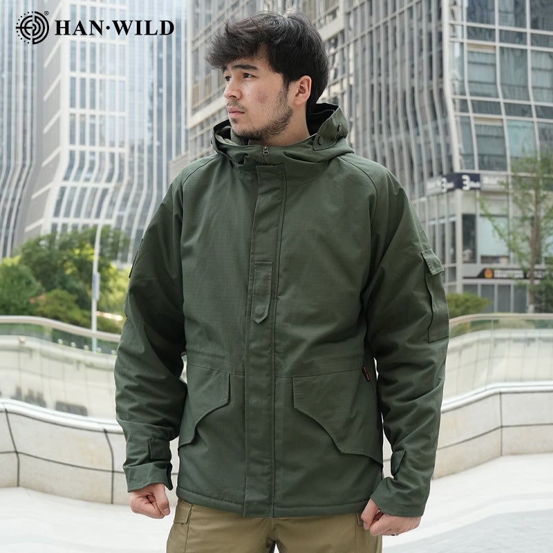 Hanye New Style Camouflage Clothing Outdoor G8 Cotton Jacket Python Pattern Camouflage Suit Men'S Tactical Jacket Trendy Brand Warm Windbreaker - Image 5