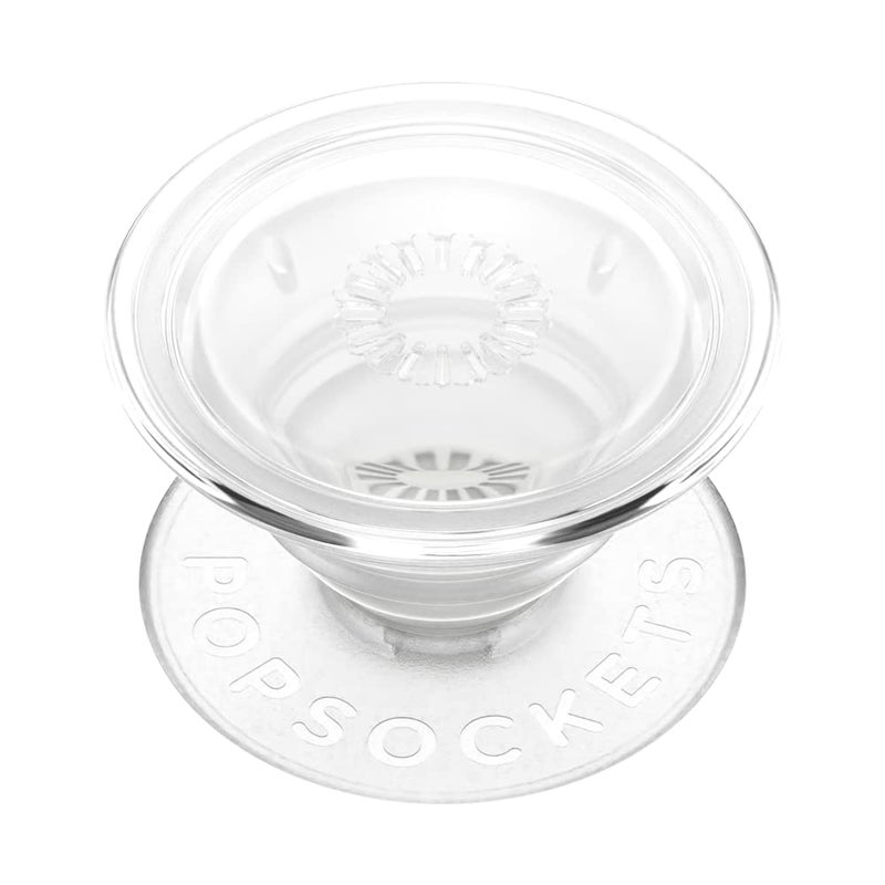 POPSOCKETS â€‹â€‹â€‹â€‹PopSockets Phone Grip with Expanding Kickstand, Adhesive Grip - Clear - Image 1