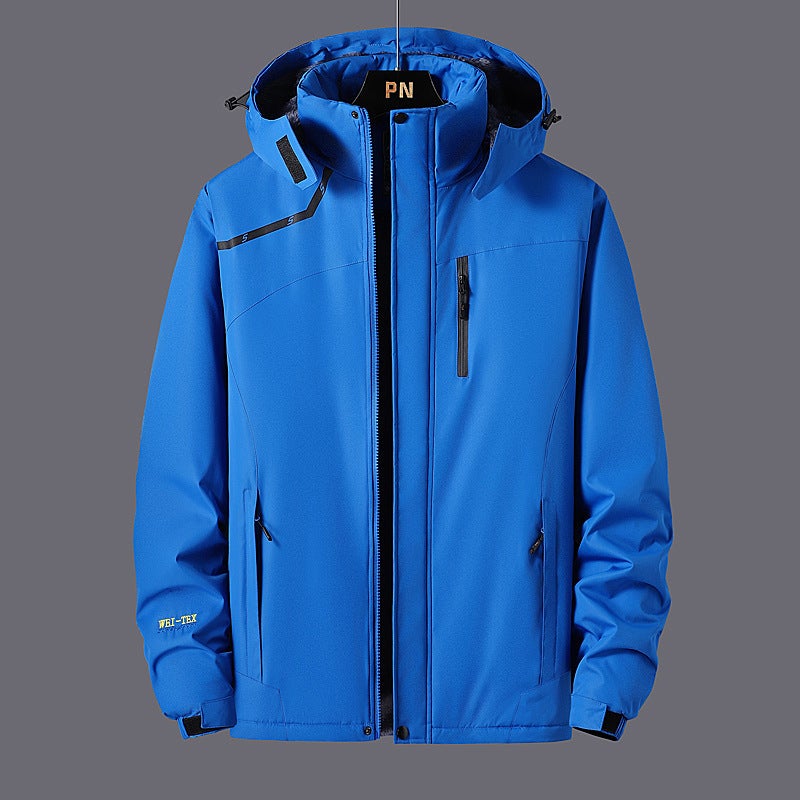 Couple Jacket Men'S Fleece-Lined Waterproof Windbreaker Outdoor Sports Mountaineering Clothing Women'S Workwear Jacket Plus Size - Image 3