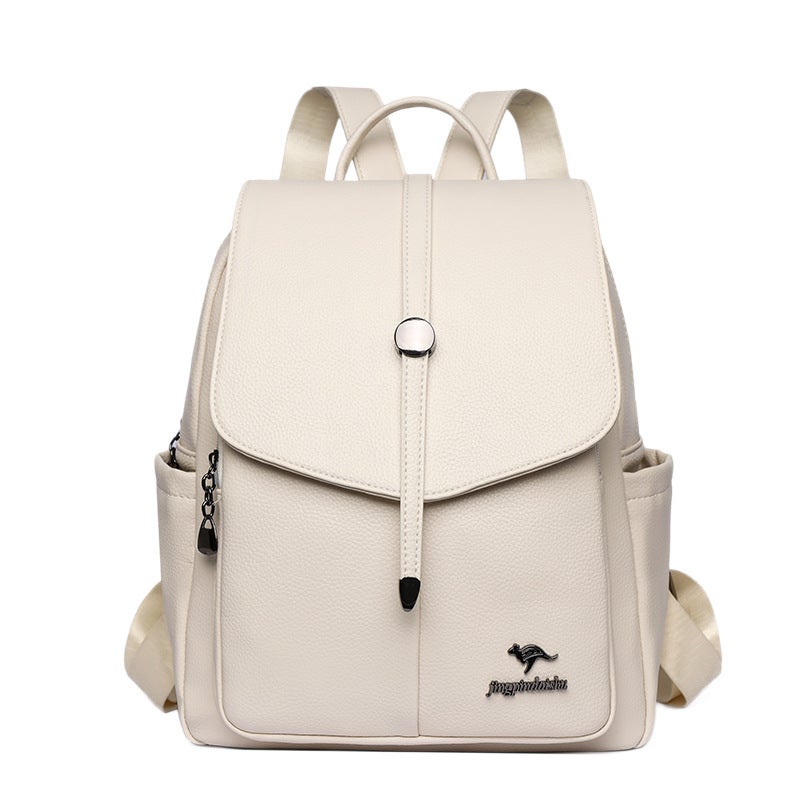 Women's PU Leather Backpack for Commute & Travel, Large Capacity - Image 5