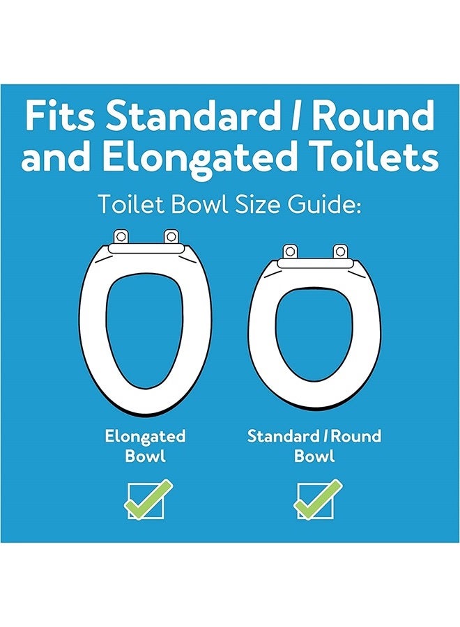 careX Ez Lock Raised Toilet Seat With Handles, 5 Inch Elevated Handicap Toilet Seat Riser With Arms, Fits Most Toilets - Image 2