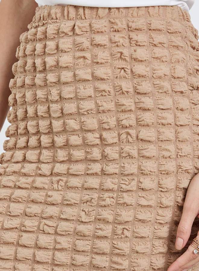 Take Two Women Textured Bodycon Maxi Skirt