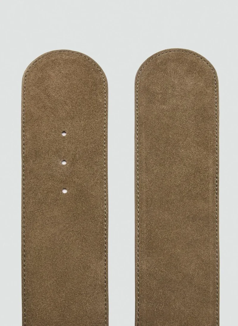 MANGO  Suede leather belt for Women | Best Price UAE