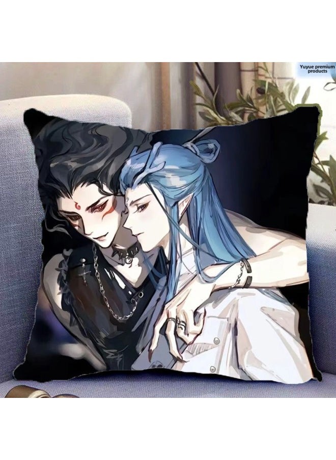 What Kind Of Pillow Around What Kind Of Pillow What Kind Of Magic Boy 2 Sea Ao Bing Ao Guang Ao Leap Shen Male Leopard Animation Gift Can Be-Specifications:11-Color:50*50cm (gift Giving)-bright Satin  - Image 1