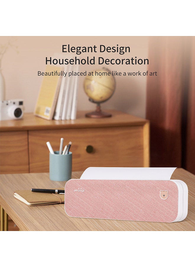 PeriPage - A4 Paper Printer Direct Thermal Transfer Wirless Printer Mobile 210mm Mini Mobile Photo Printer  USB BT Connection with 1 Roll Thermal Paper - Image 1
