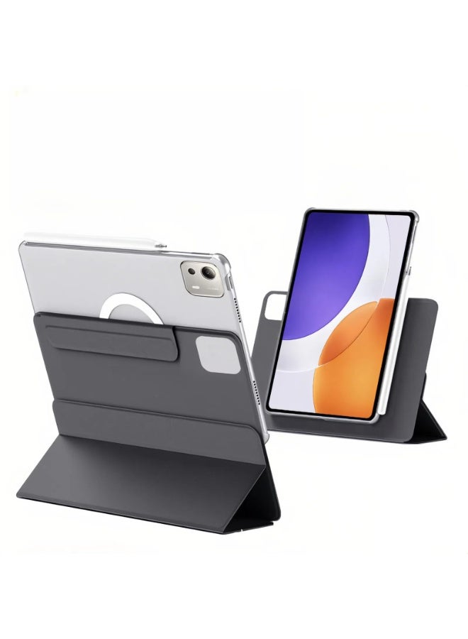 غطاء مغناطيسي متوافق مع شاومي باد 7S برو 12.5 بوصة 2025 - غطاء ذكي ثنائي الجوانب قابل للفصل مع حامل قابل للتعديل وحافظة قلم