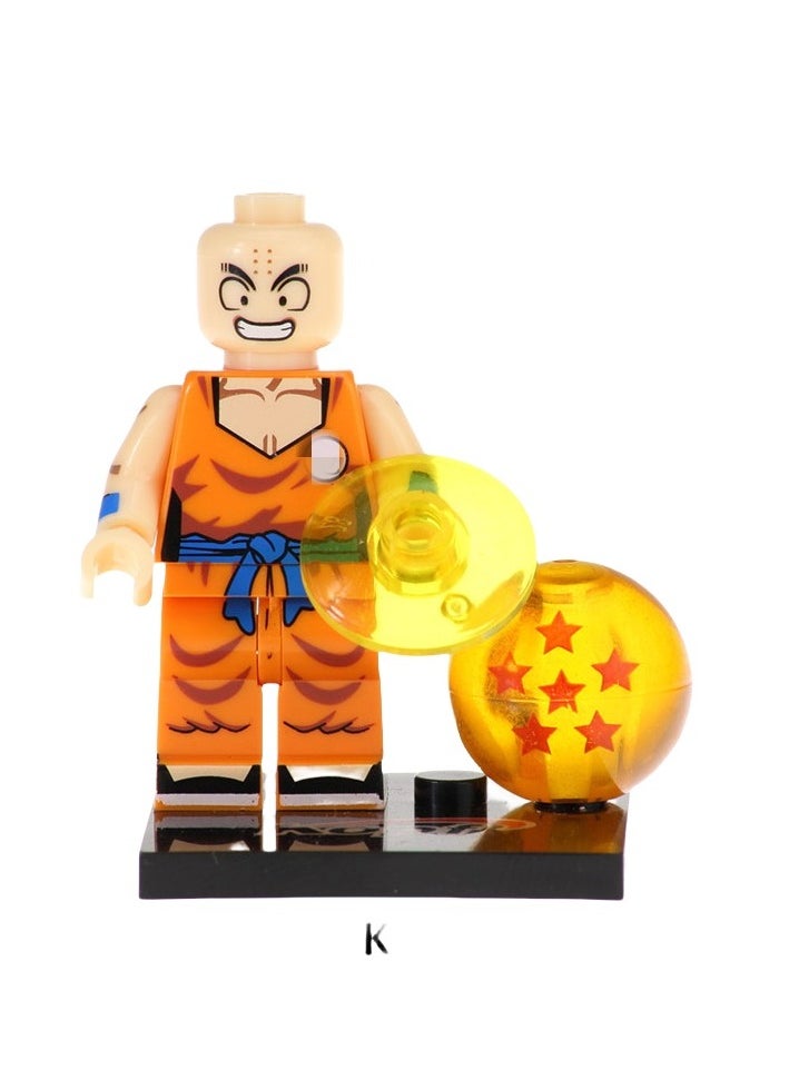 KUYING Dragon Ball Building Blocks Little People Small Particle Assembly 