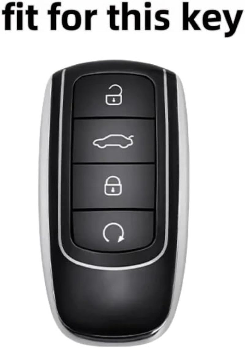 Car Key Case: Matte Square Buckle, Ergonomic Design, Durable Premium Material - Precise Fit, 4 Control Buttons, Key Fob Cover for Chery Tiggo & Omoda Models - Image 3