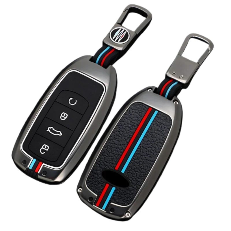 Car Key Case: Matte Square Buckle, Ergonomic Design, Durable Premium Material - Precise Fit, 4 Control Buttons, Key Fob Cover for Chery Tiggo & Omoda Models - Image 1