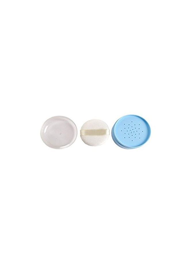 NIBEMINENT Talcum Powder Case With Fluff Puff Blue/White - Image 3