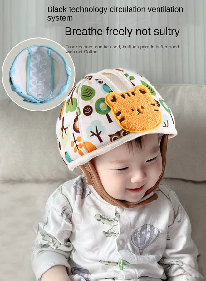 Aissiora Baby safety helmet, baby crawling and toddler head shield, baby fall protection helmet, child protective hat, expandable and adjustable, impact-resistant, ultra-lightweight, suitable for crawling and toddlers learning to walk. - Image 3