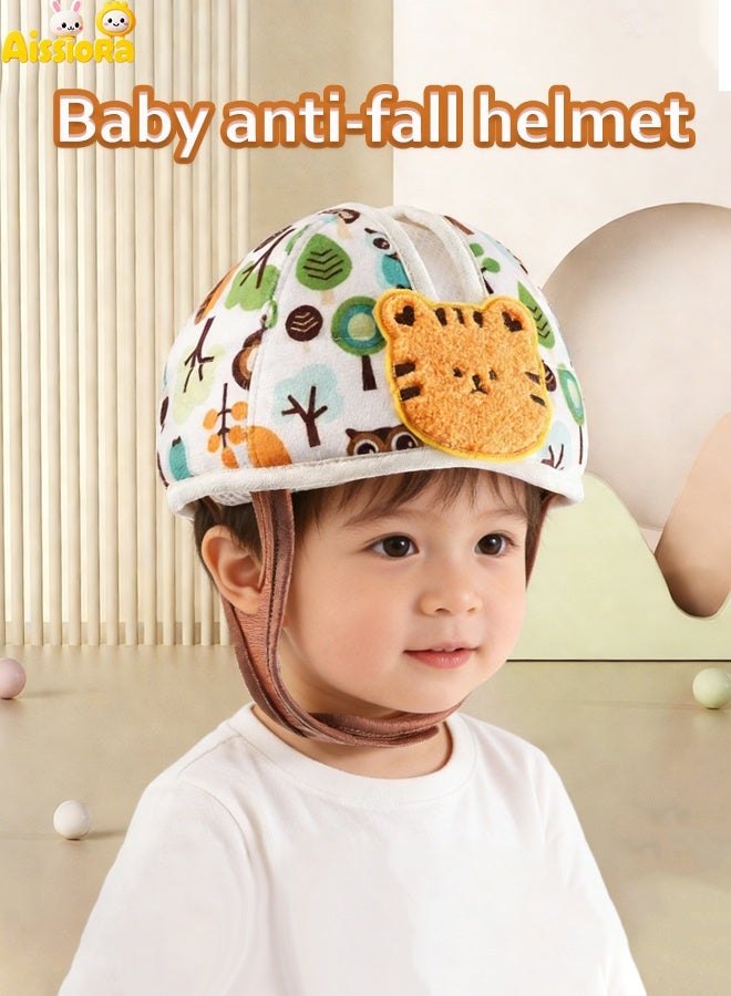 Aissiora Baby safety helmet, baby crawling and toddler head shield, baby fall protection helmet, child protective hat, expandable and adjustable, impact-resistant, ultra-lightweight, suitable for crawling and toddlers learning to walk. - Image 1