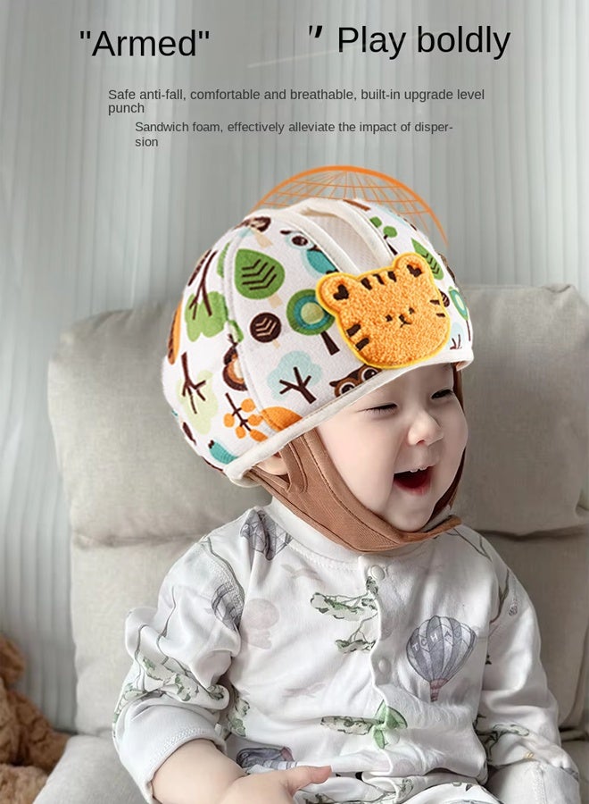Aissiora Baby safety helmet, baby crawling and toddler head shield, baby fall protection helmet, child protective hat, expandable and adjustable, impact-resistant, ultra-lightweight, suitable for crawling and toddlers learning to walk. - Image 5