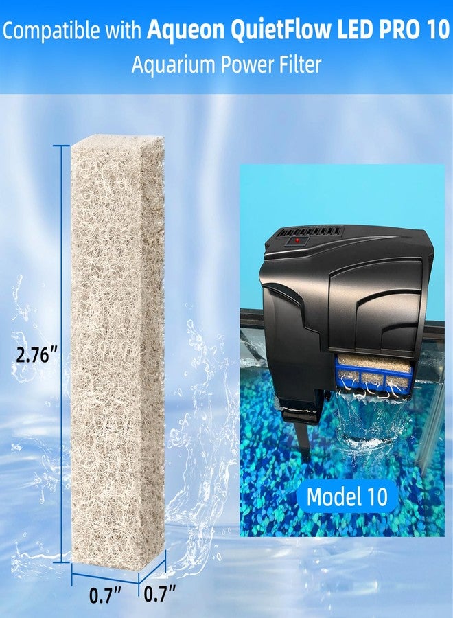 AQUANEAT مجموعة من 12 وسادة بديلة لخفض الأمونيا من أكوانيت، متوافقة مع فلتر الطاقة لحوض السمك أكويون كوايت فلو 10 ليد برو - Image 2