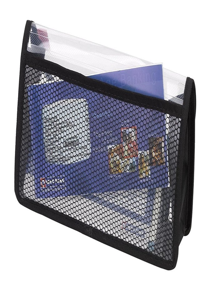 Peeplvalue حافظة مستندات شفافة قابلة للتوسيع من Peeplvalue مزودة بزر كبس، متعددة الأغراض، مقاس A5 مناسبة لدفاتر الشيكات، ومجموعات القرطاسية، ومجموعات السفر، ووثائق المركبات (عبوة من 3 قطع، متعددة الألوان) - Image 3