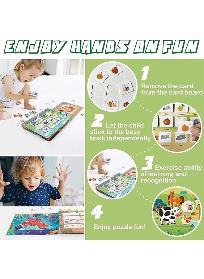 Y&D DMG Early Children Educational Book for Toddlers, Soft Activity Puzzle Toy, Animal Version Sticker Busy For Kids,Travel Toys, Montessori Toys 1-5 Year Old - Image 3