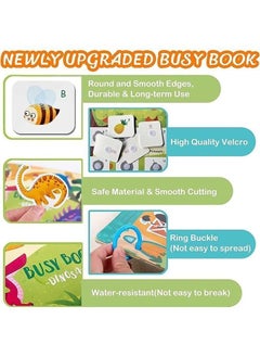 Y&D DMG Early Children Educational Book for Toddlers, Soft Activity Puzzle Toy, Animal Version Sticker Busy For Kids,Travel Toys, Montessori Toys 1-5 Year Old  - Image 4
