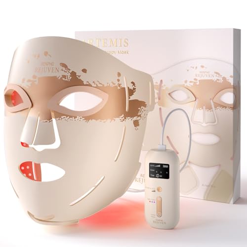 RENPHO 4D Red Light Therapy Mask for Face 2026 Birthday Gifts for Women Mom Wife 324 LEDs Full Face Coverage 3 Light Modes Cordless LED Red Light Therapy Face Mask for Home Use Travel - Image 1