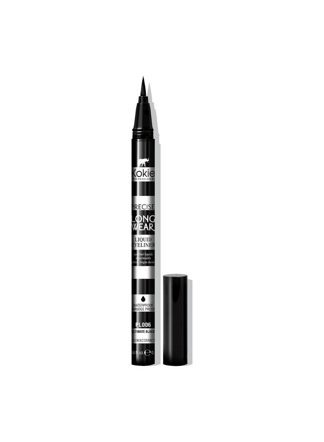 Kokie Precise Longwear Liquid Eyeliner, Waterproof, Smudge Proof - Image 1