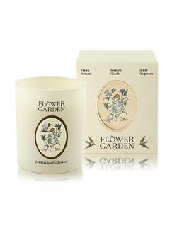 FLOWER GARDEN Flower Garden, Scented Candle, Soy Wax Candle, Aromatherapy & Relaxation, Long-Lasting Fragrance, Ideal for Yoga, Bath 100g (Iris Dreamweaver)  - Image 1