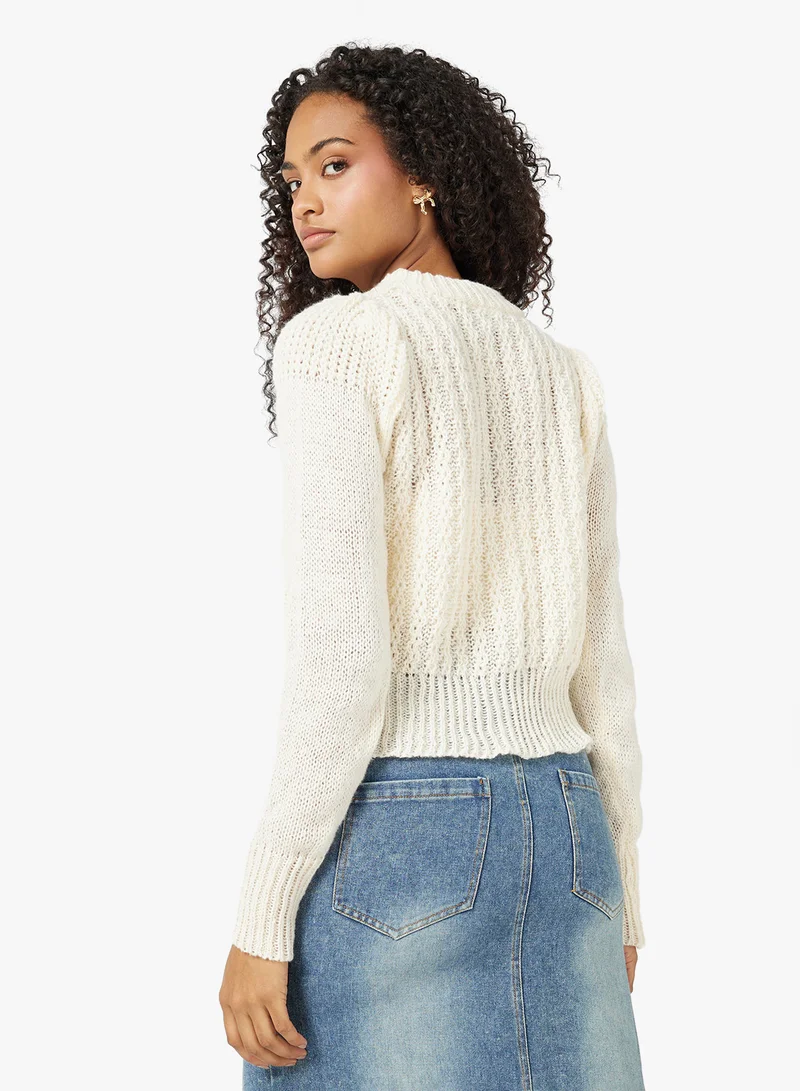 جينجر Cable Knit Jumper