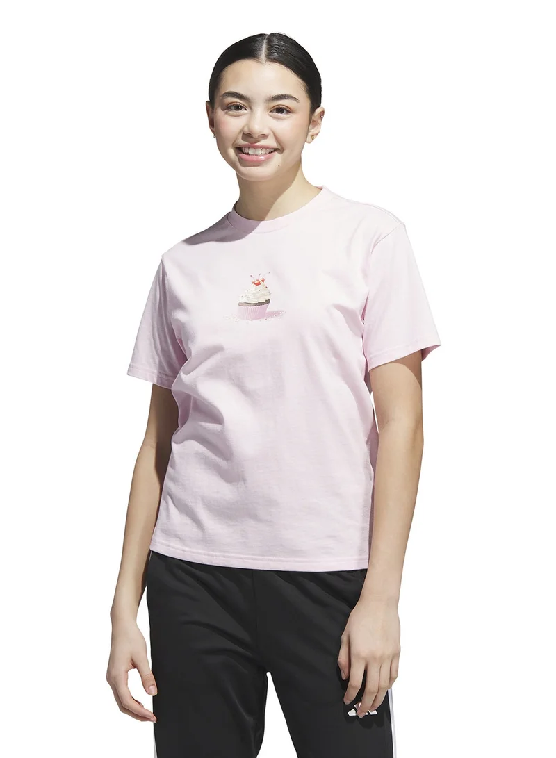 Adidas Seasonal Essential Cupcake Graphic T-Shirt