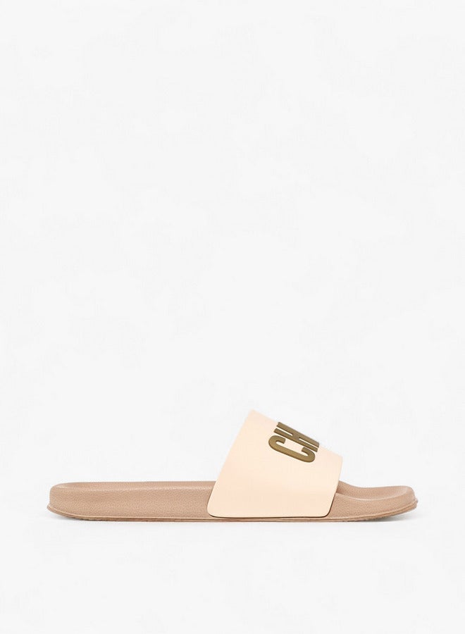 سيليست شباشب نسائية بنقوش شعارات - Image 1