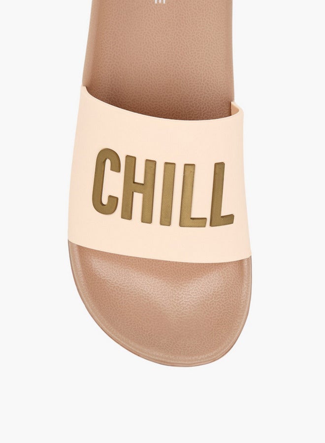 سيليست شباشب نسائية بنقوش شعارات - Image 3