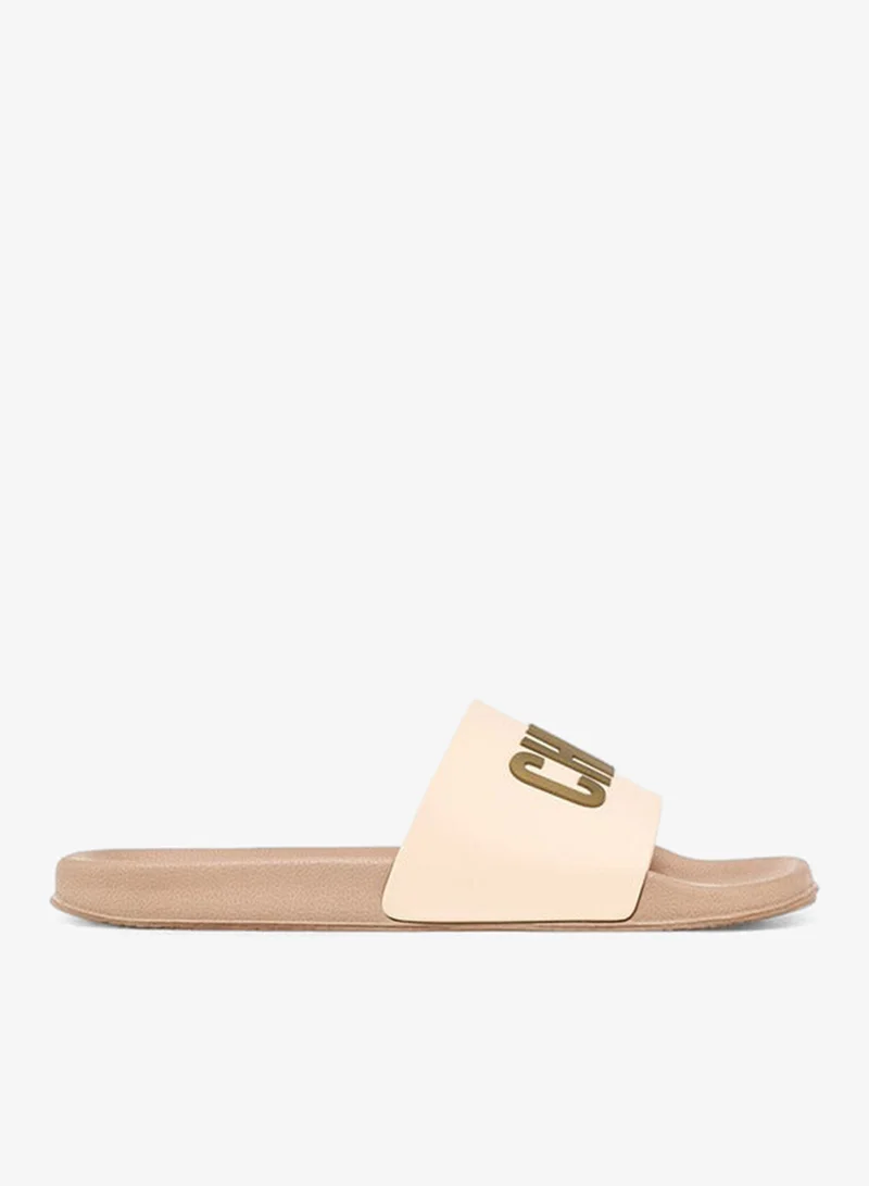 Celeste Women's Slogan Embossed Slides